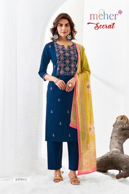 Meher seerat 3pcs womens kurtis manufacturers & wholesaler